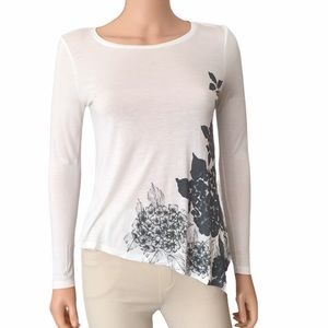Sisley long sleeve diagonal t-shirt